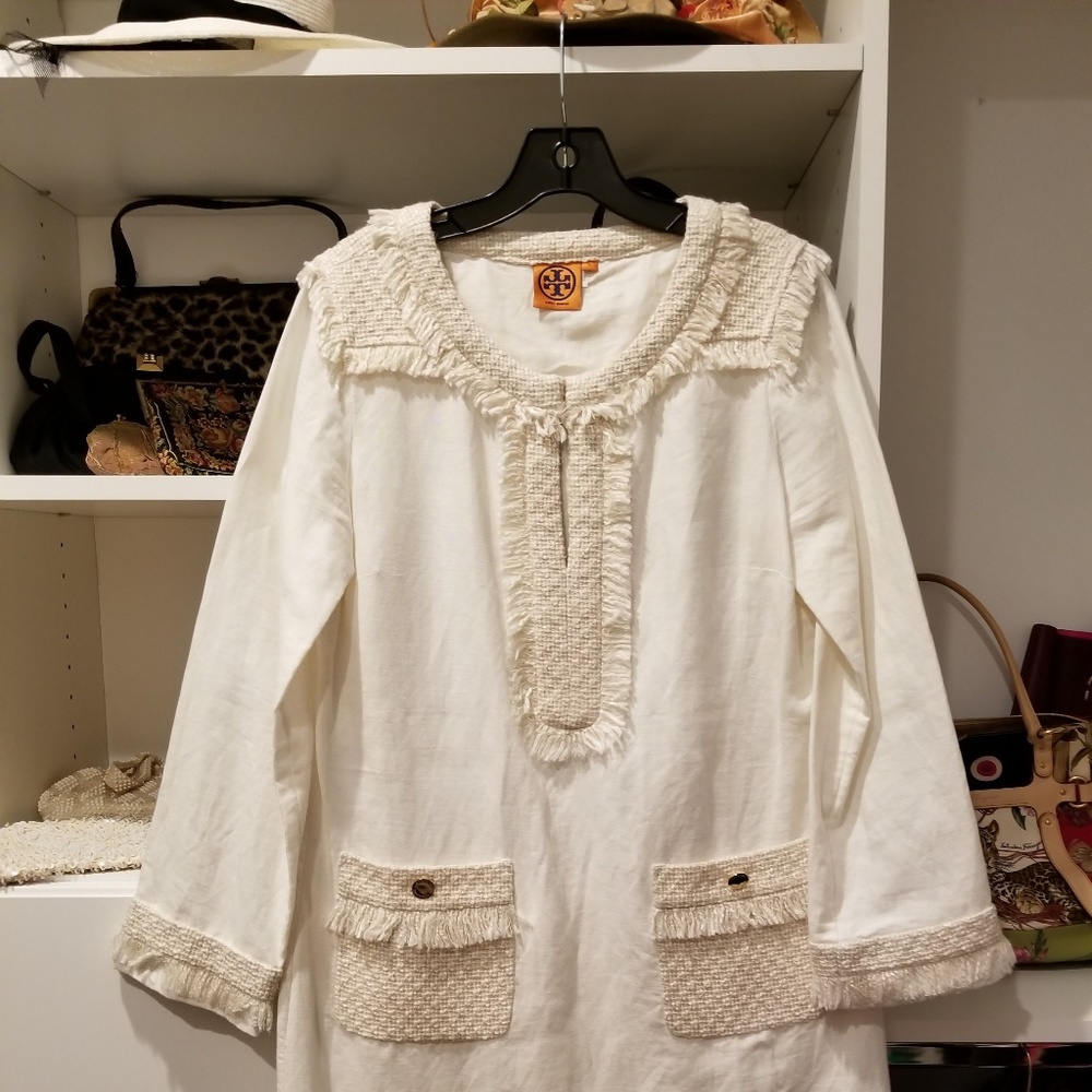 New Size 8 Tory Burch Linen Dress